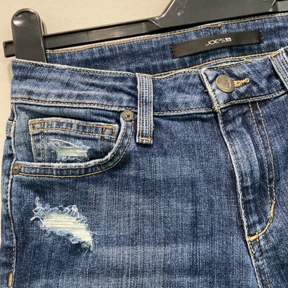 JOE'S THE SKINNY mid-Rise Distressed Skinny Jeans Size 26 - Picture 7 of 15